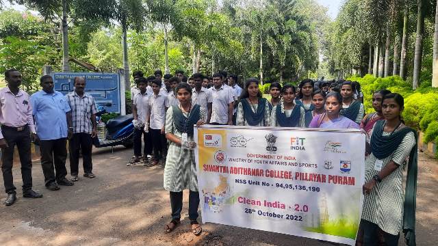 Our student participated clean india 2.0