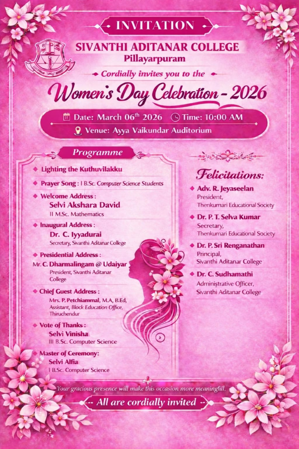 WOMEN'S DAY CELEBRATION - 2026